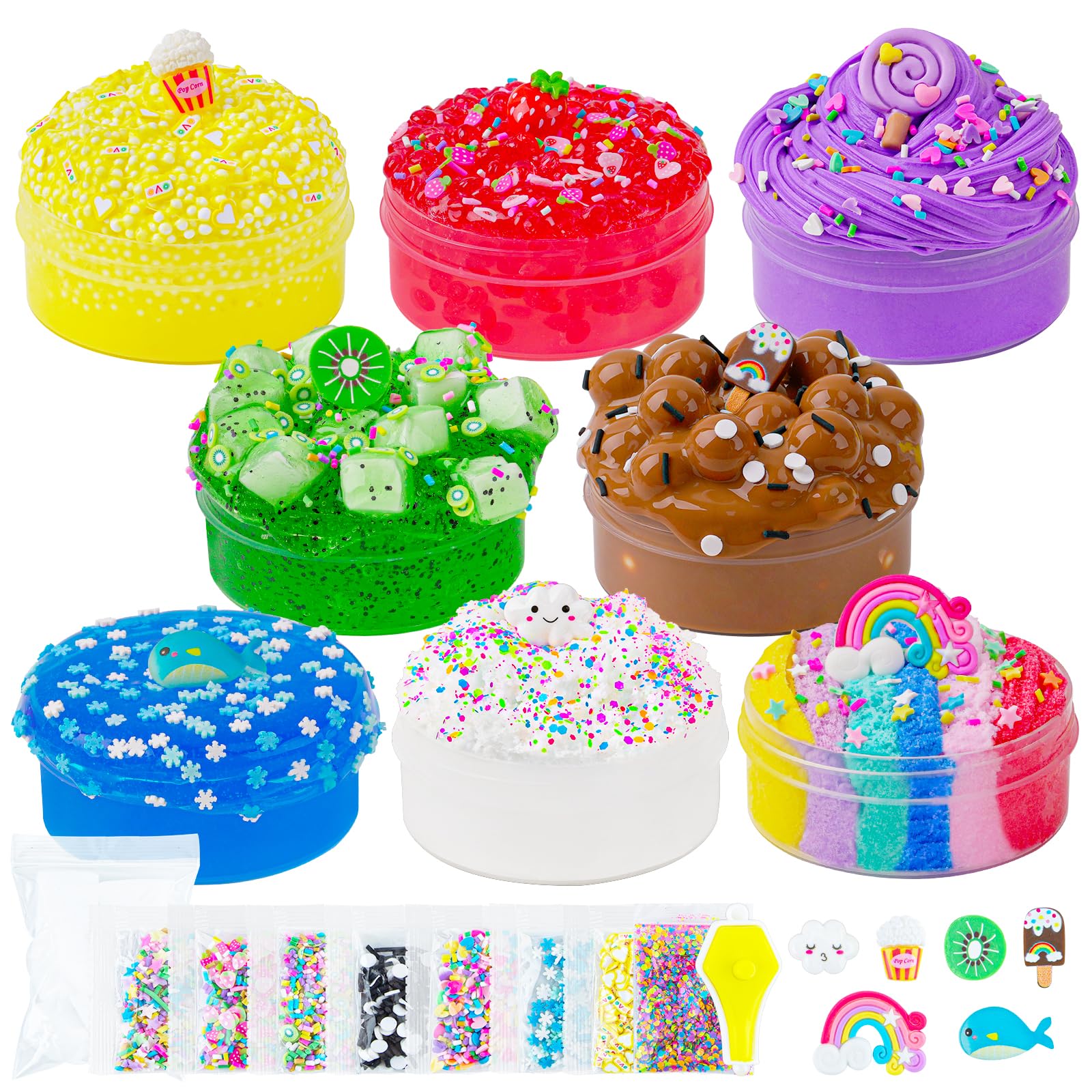 Amazon.com: Slime Variety Pack Different Textures, 8 x 100ml